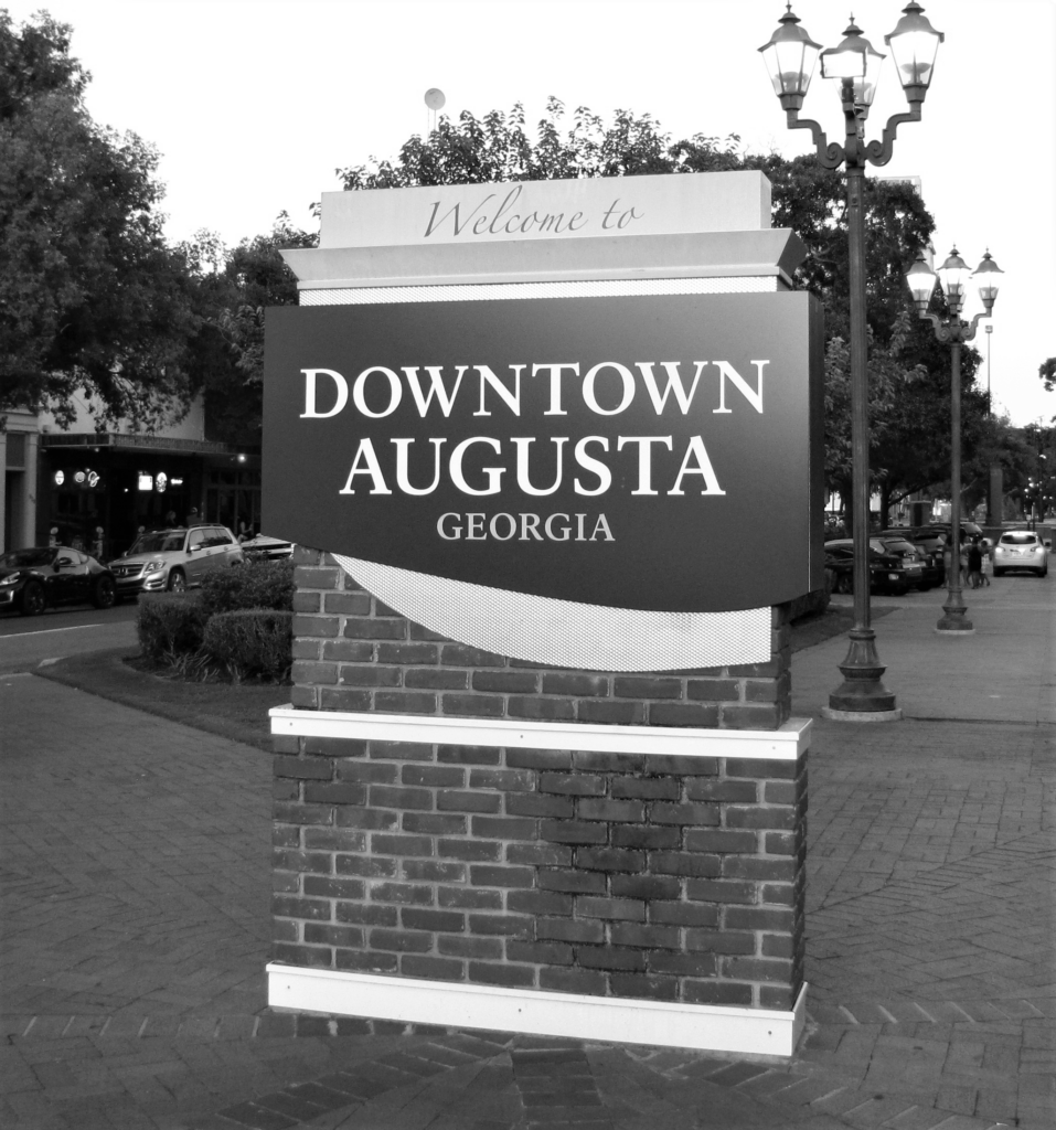 downtown augusta georgia sign